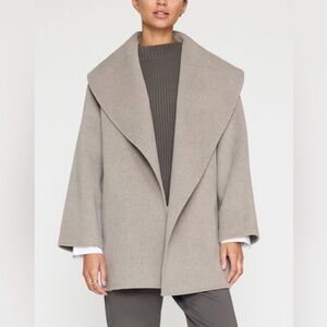 Brochu Walker Oatmeal Grey Wool Coat